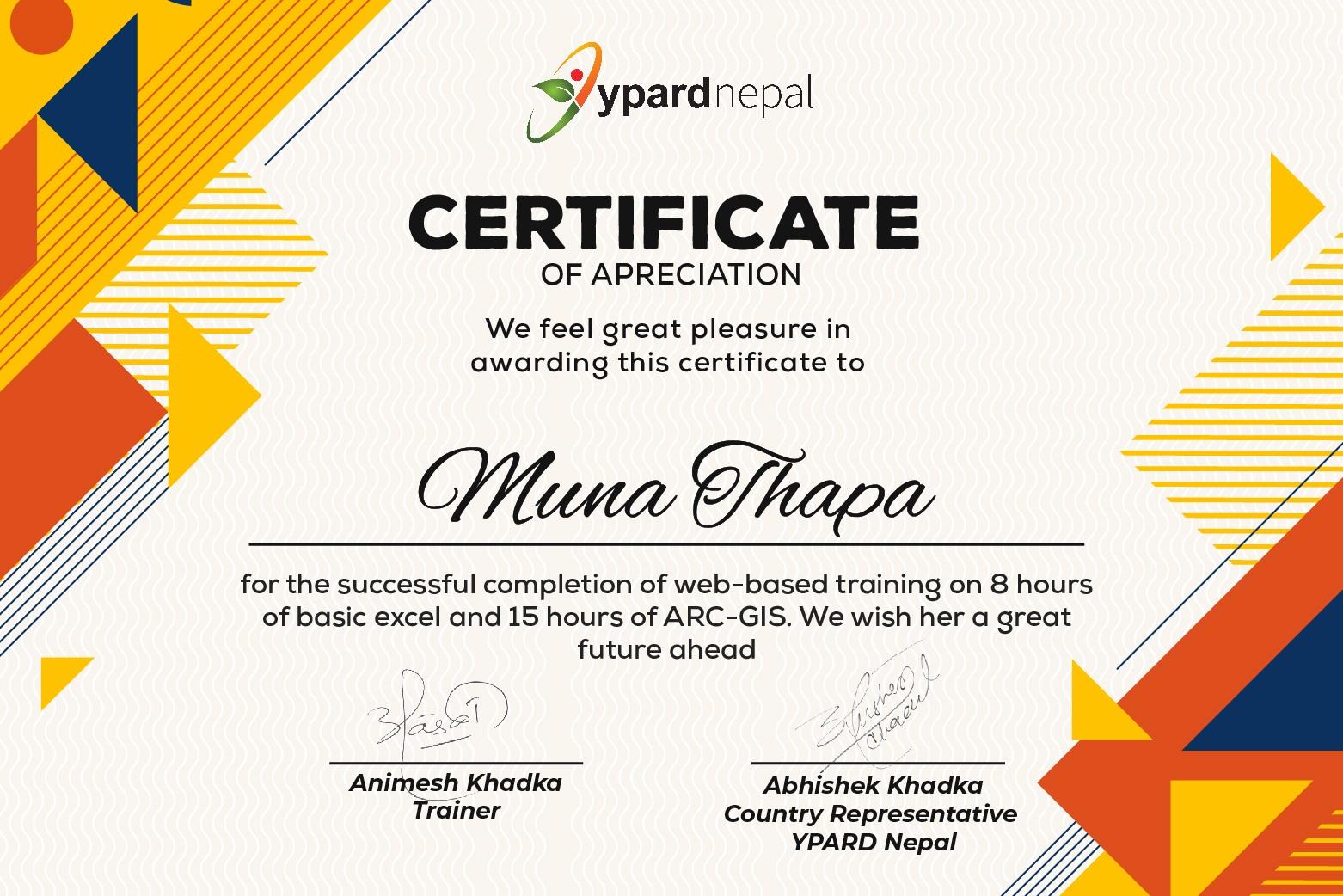 Basic Excel and ArcGIS (GIS) for Data Management and Spatial Analysis Certificate